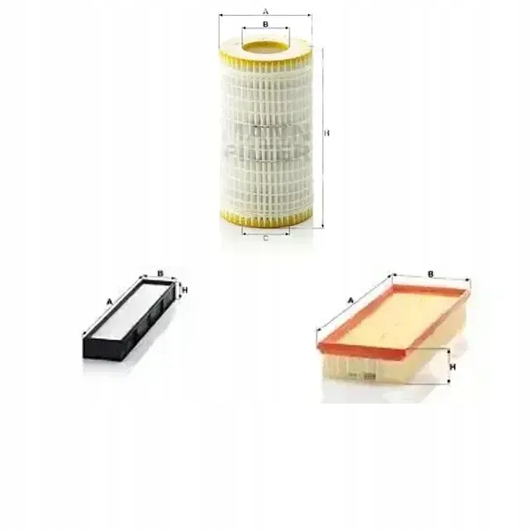 фото №1, Комплект фильтров mercedes-benz sl r129 mann фильтр