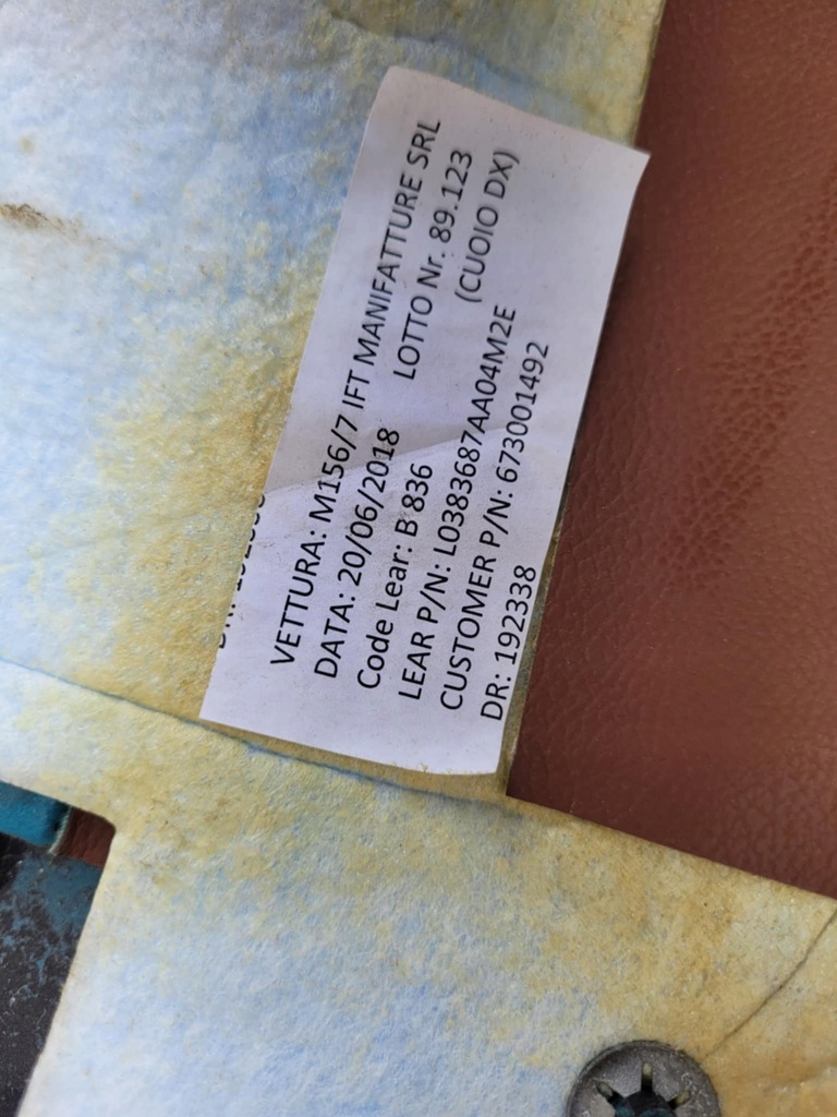 фото №6, Защита спинка задняя сиденье maserati levante 2018