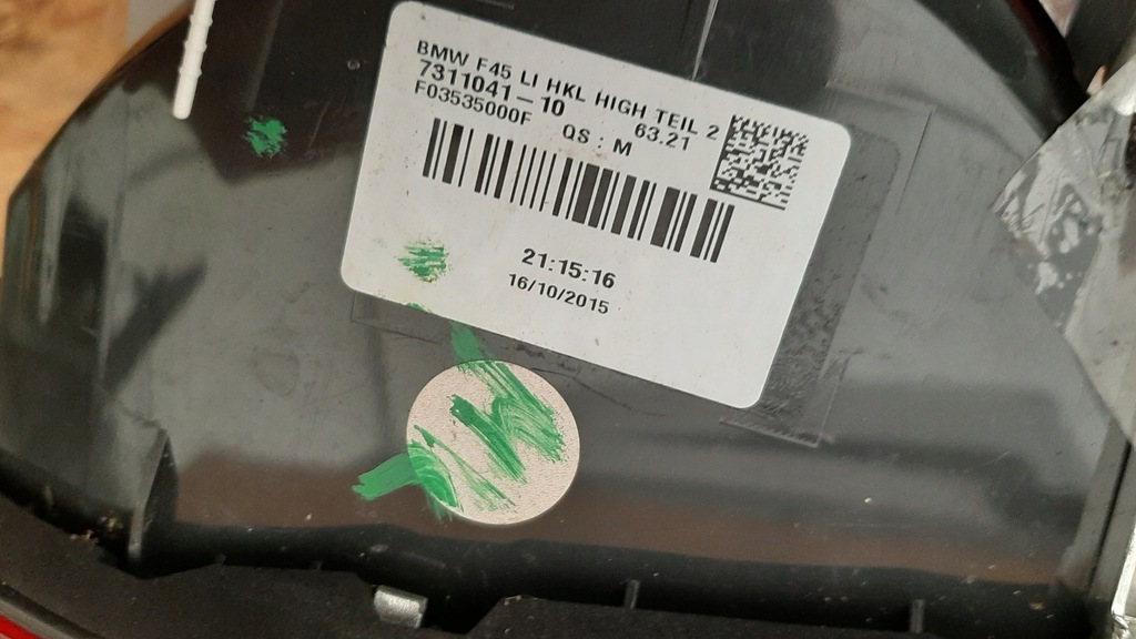 фото №7, Bmw 2 f45 лампа led ліва задня задня w кришка 7311041-10