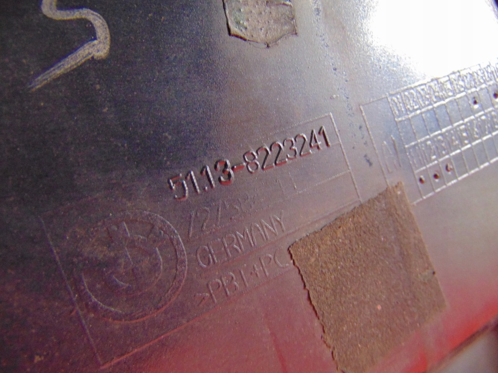 фото №11, Bmw 7 e65 накладка кришки задня задній 8223241 nachtblau металік 490