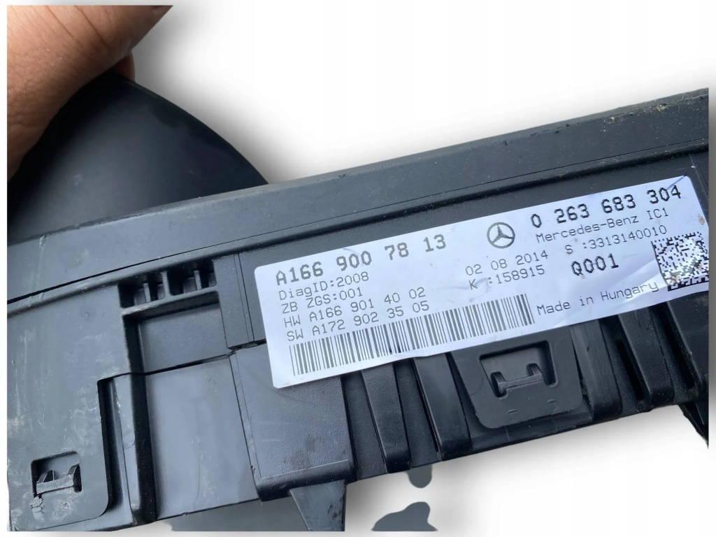 фото №5, Mercedes ml w166 лічильник спідометр usa 1669007813