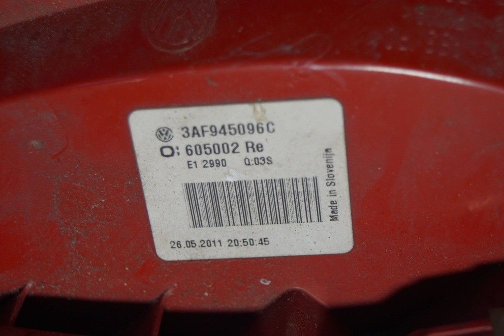 фото №16, Vw passat b7 лампа правый задняя s1596
