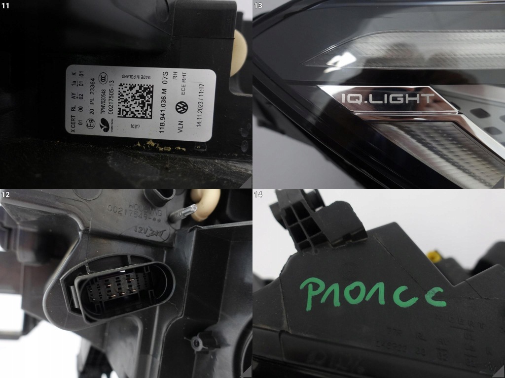 фото №12, Vw id.4 id4 11b 20- лампа full led iq.light права перед europa 11b941036m