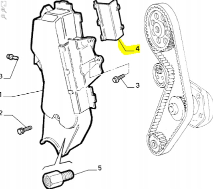 фото №9, Корпус ремінь розподільного валу fiat punto оригінальний номер 7739652