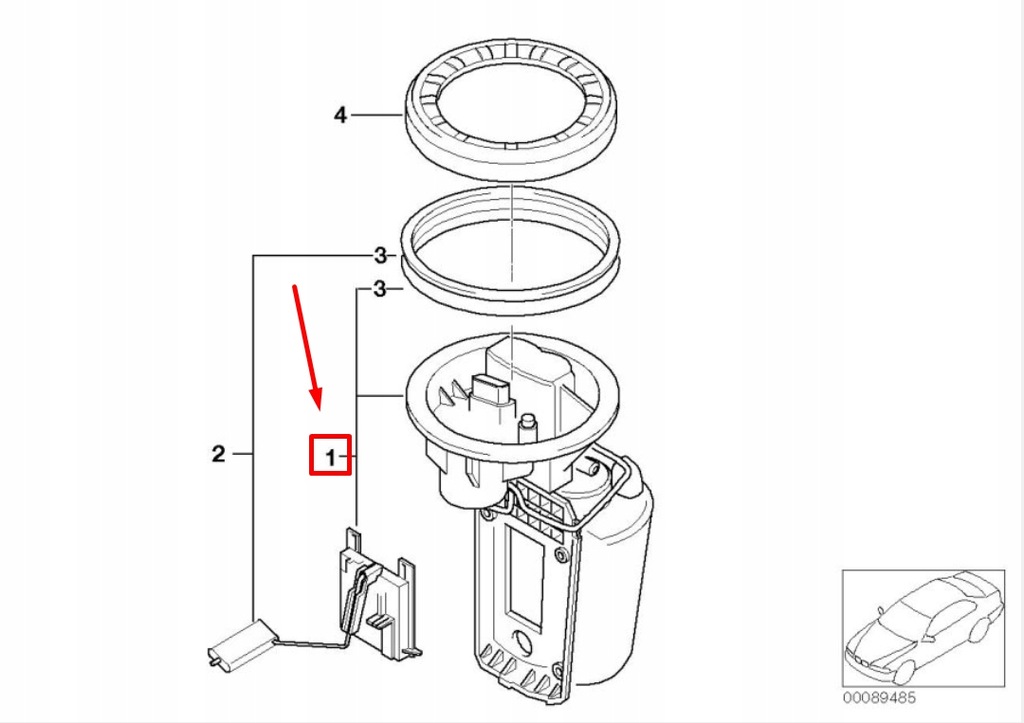фото №11, Mini cooper s r53 fuel насос w/ fuel level датчик 16146766177 6766177
