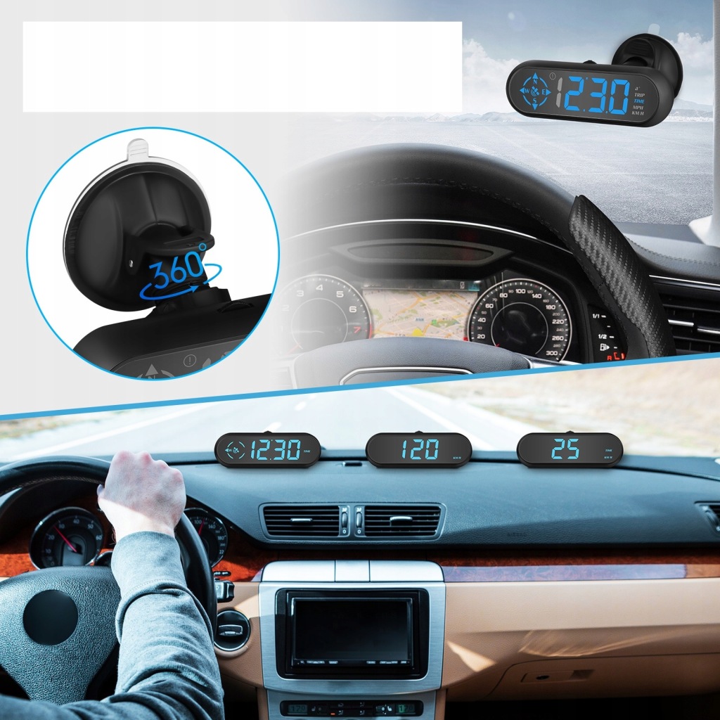 Купить Дисплей скорости автомобиля многофункциональный спидометр gps hud цифровой