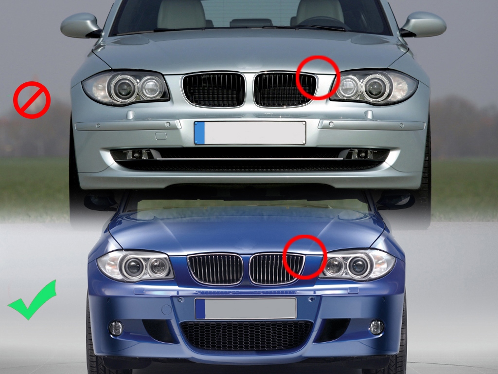 фото №15, Решётка радиатора решётка радиатора решётки радиатора bmw e81 bmw e87 2004-2011 чёрный блеск gloss