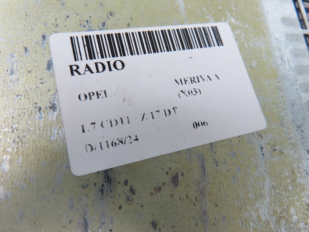 фото №10, Радио opel meriva a 13190855 13208191