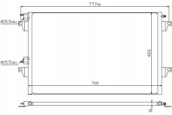 фото №2, Nis940153 радиатор кондиционера renault espace iv