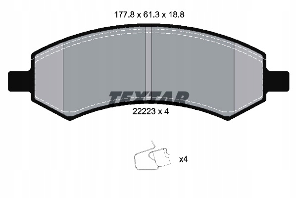 фото №2, Гальмівні колодки гальмівні перед chrysler aspen dodge ram ram 1500 ram 1500