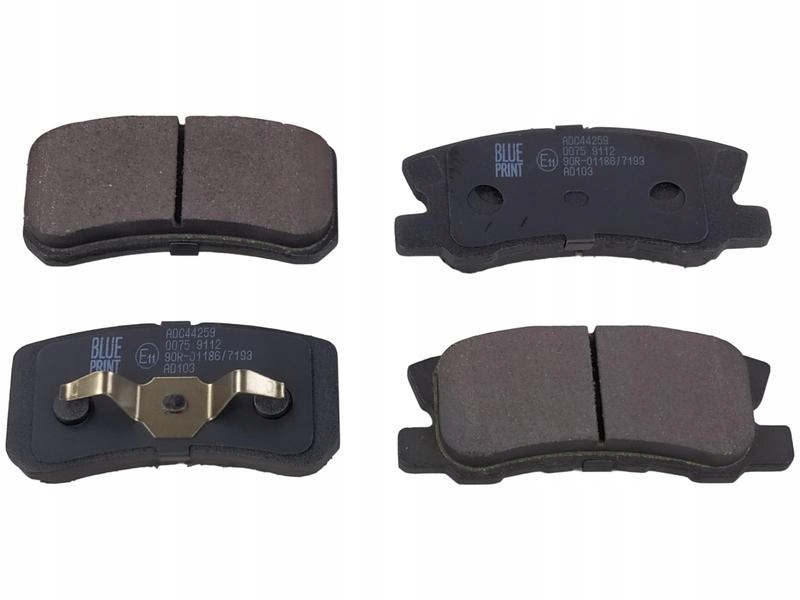 фото №7, Blue print тормозные диски+ тормозные колодки задняя jeep compass i 262mm