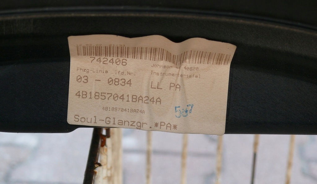 фото №8, Панель приладів приладова панель приладів подушка безпеки audi a6 c5 lift eu