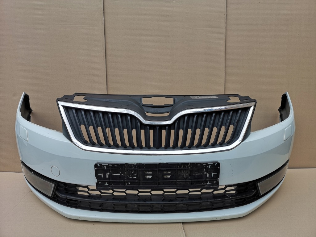 фото №1, Skoda rapid 12-17 бампер передний kompletny омыватель цвет lf9f