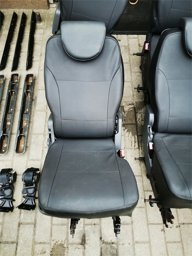 фото №3, Scudo ii expert jumpy 07-14 салон сидіння заднє сидіння 2+3 ряд ремені підлога kpl