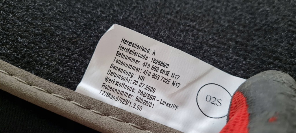 A6 c6 рестайлинг  коврик коврики велюровые jasnoszare задний задние 4f0863732e Киев