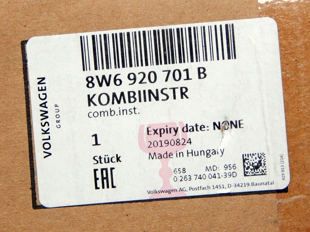 фото №6, Новий лічильник прилади 8w6920701b audi a5 f5 8w дизель aso