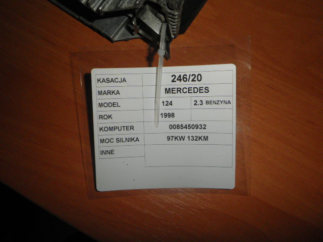 фото №3, Бортовий комп'ютер двигуна mercedes 124 2,3b