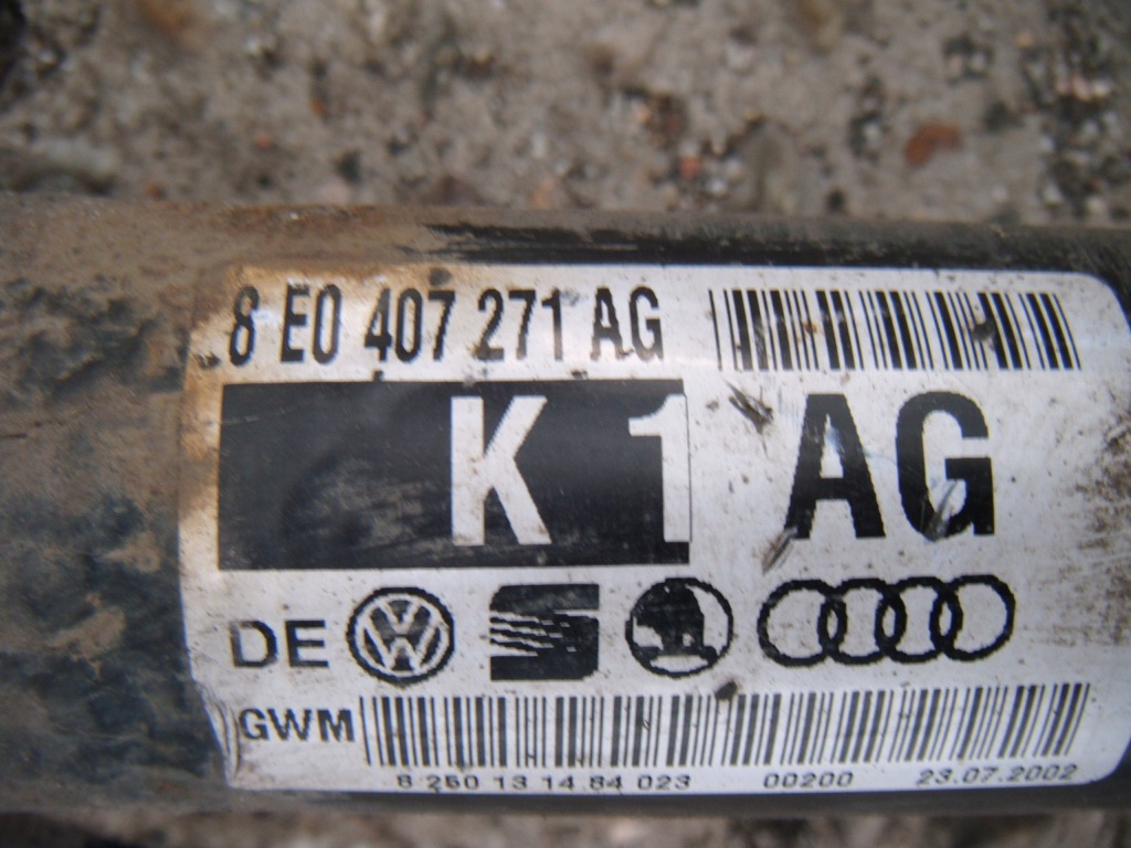 фото №2, Audi a4 b6 00-06 автоматическая коробка передач приводной вал левая перед