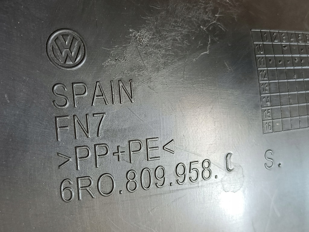 фото №10, Vw polo v 6r підкрилок правий перед 6r0809958c