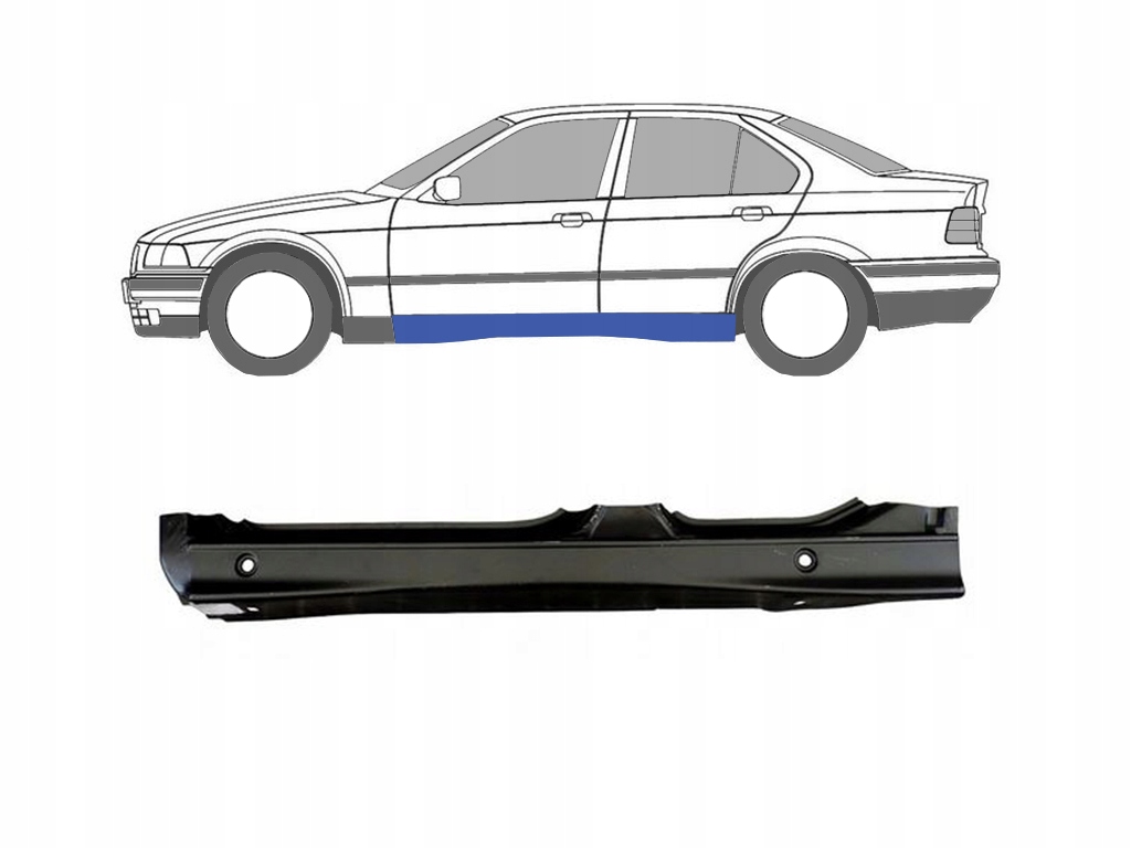 фото №1, Bmw 3 e36 1990-1998 поріг ремкомплект ліва