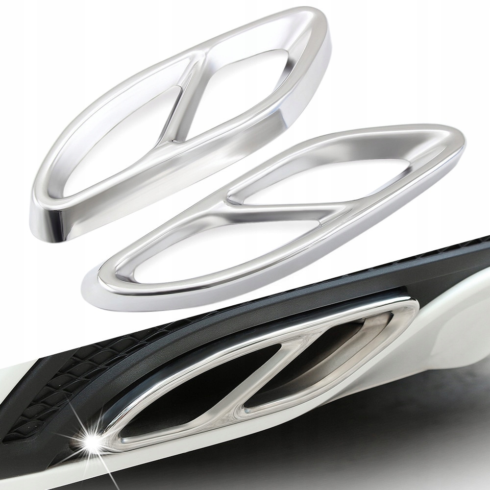 Накладки глушителя выхлоп хром mercedes glc b c e с Разборки