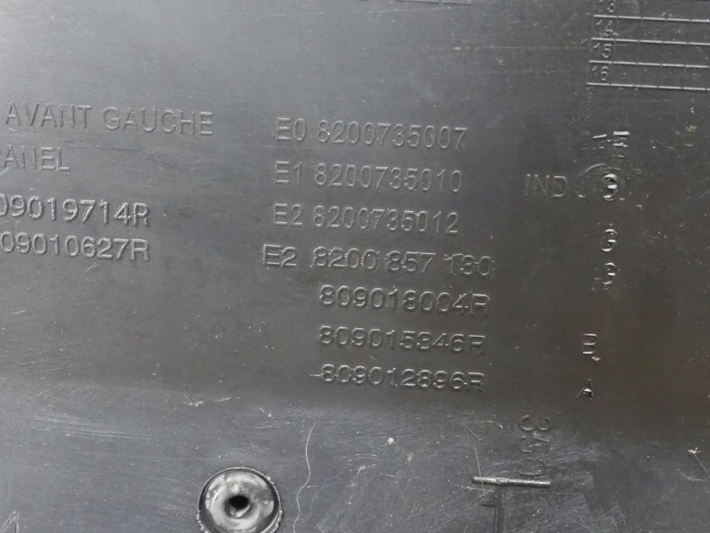 фото №16, Обшивка обивка дверь левый перед dacia logan i mcv europa