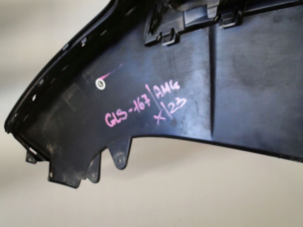 фото №10, Mercedes gls x167 167 накладка спойлер нижній w бампер amg + молдинг ніч