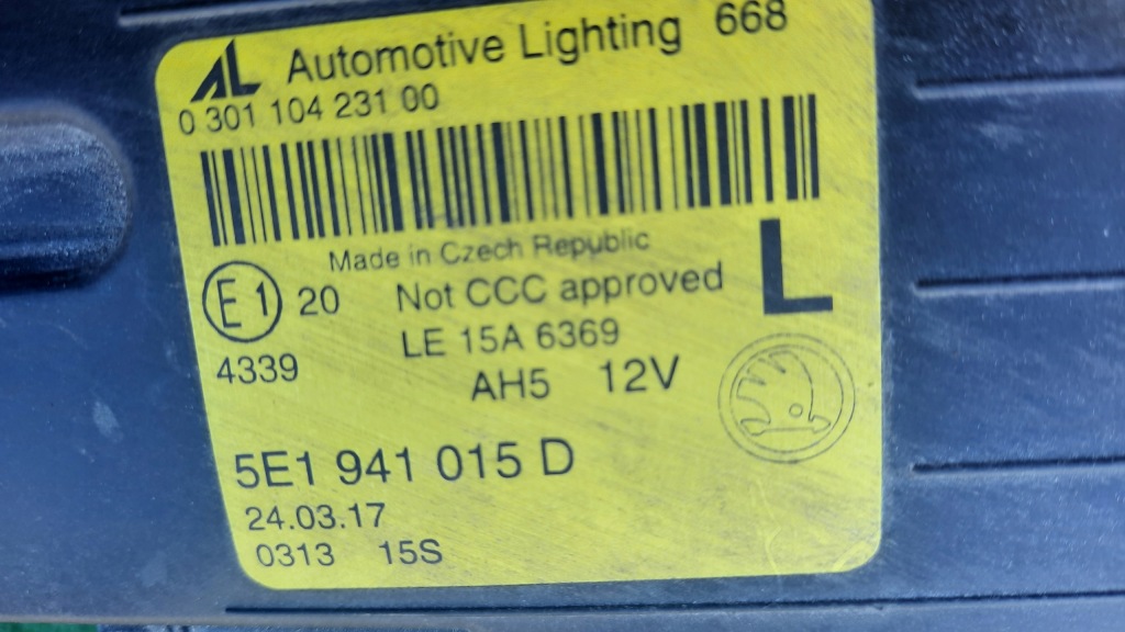 фото №5, Skoda octavia 3 iii 5e1 full led лампа передняя