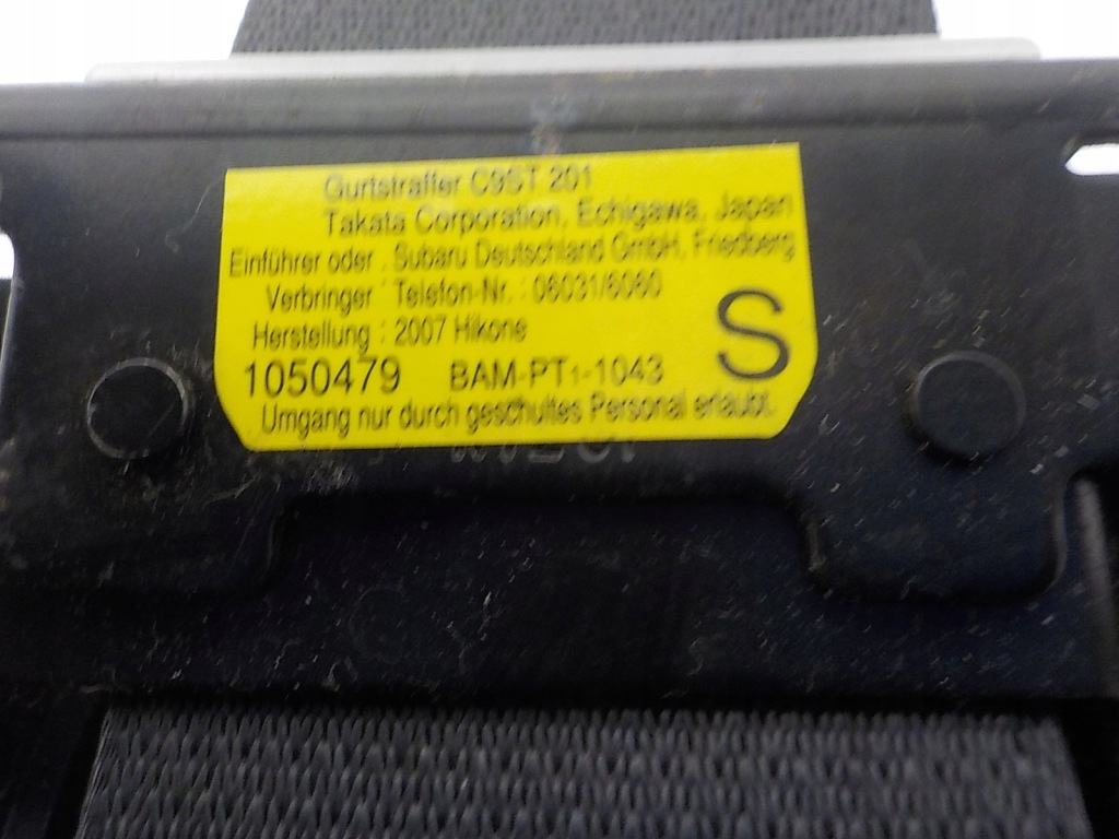 Subaru impreza 3 gh ремень безопасности натяжитель левый  перед водителя с Разборки