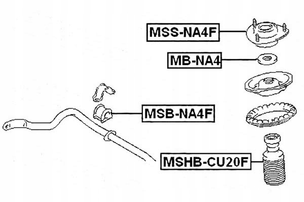 фото №2, Febest mss-na4f кронштейн амортизатора