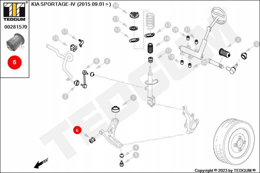 фото №9, Tedgum 00281570 підшипниковий вузол, важіль