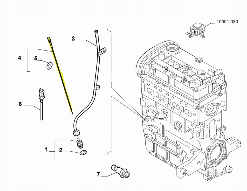 фото №1, Щуп щуп рівня оливи alfa romeo 1.75 tbi