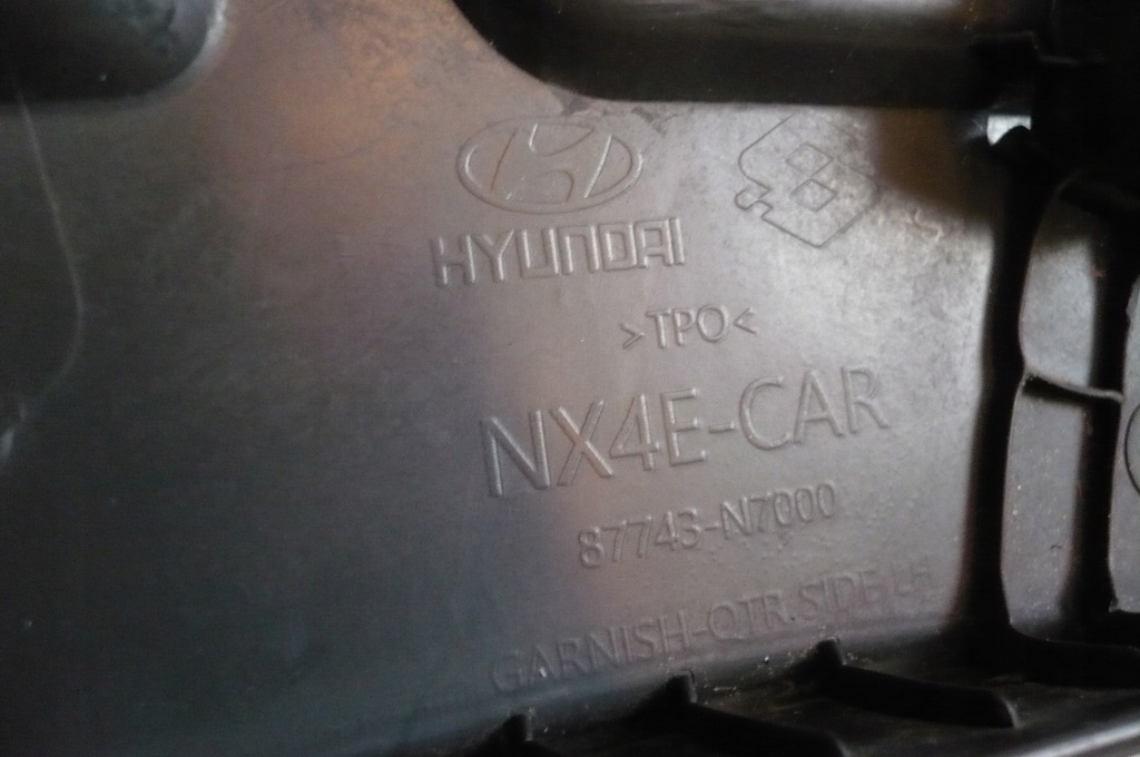 фото №12, Hyundai tucson iv 2020- молдинг крыла левая задняя