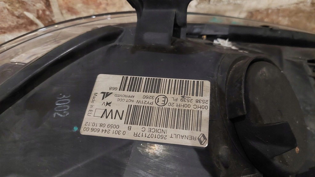 фото №6, X лампа перед права renault megane iii coupe lift 2012/2016 rok anglik