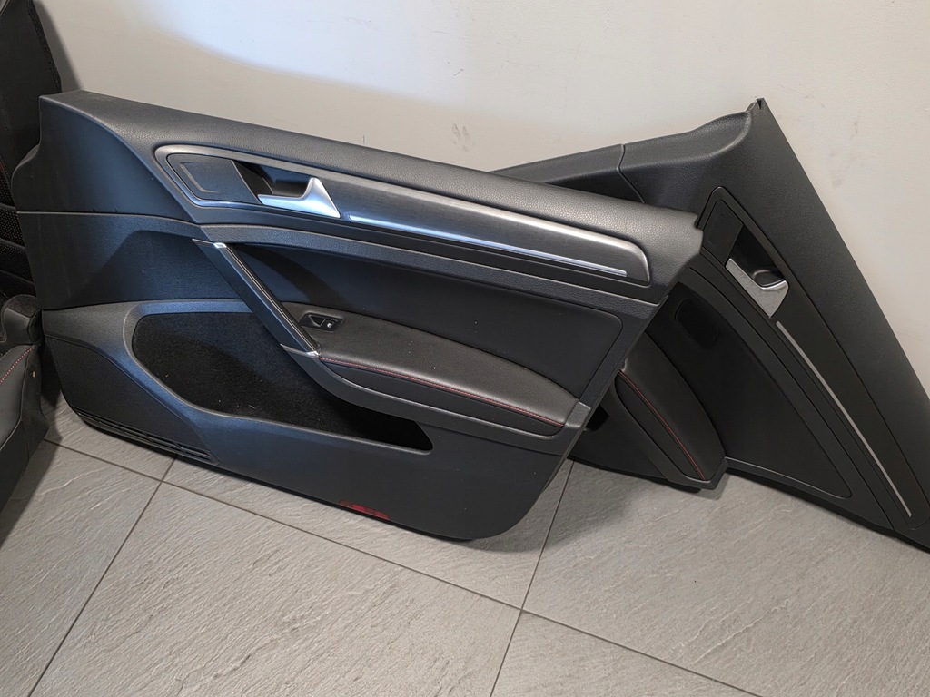 фото №7, Vw golf vii gti кожа сиденья заднее сиденье zerwona нитка обшивки с подогревом eu