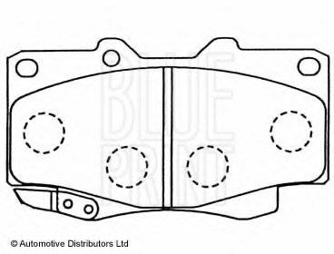 фото №2, Тормозные колодки перед toyota land cruiser 84-, 4 runner 90-