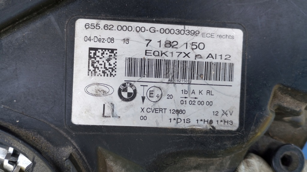 фото №14, Лампа правый перед europa ксенон dynamic bmw 7 f01 f02 7182150