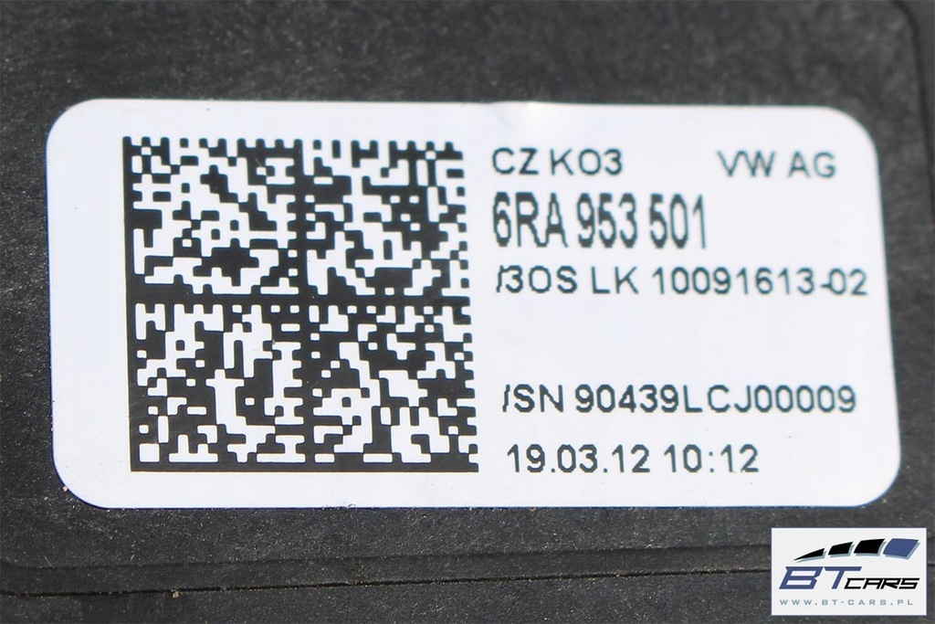 фото №7, Vw polo переключатели рычаг руля 6ra953501 6ra 953 501 переключатель переключатель