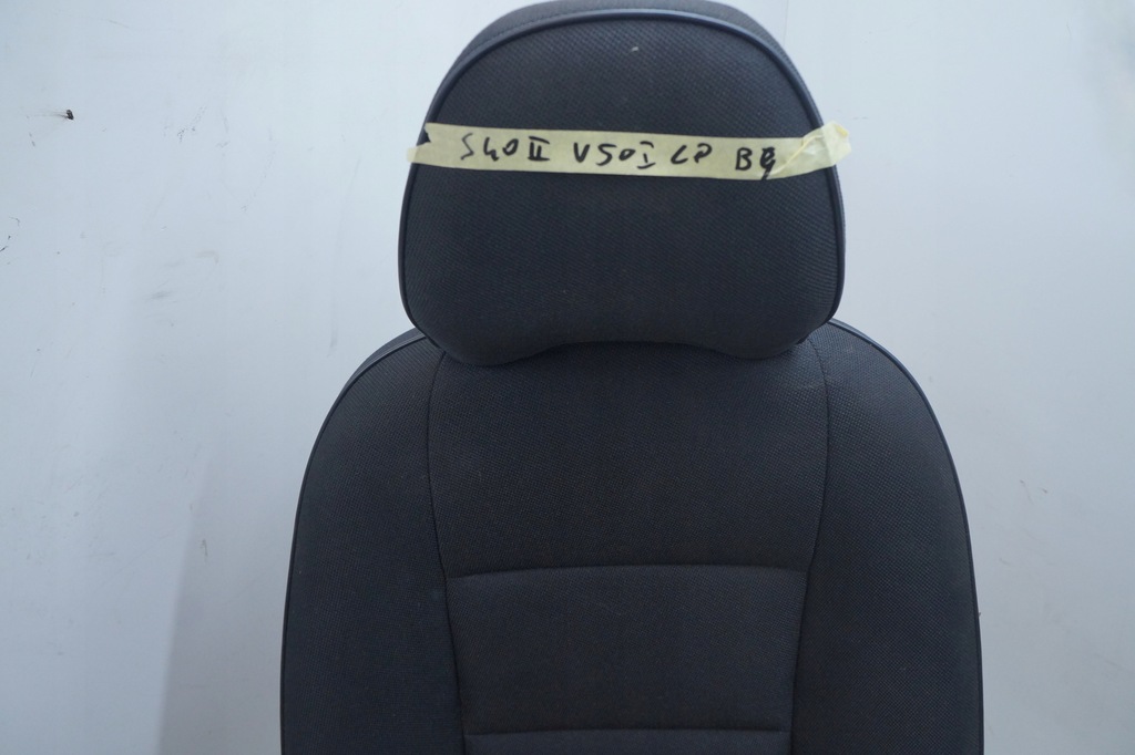 фото №5, Volvo s40 ii v50 сидіння лівий перед лівий передній велюр чорний