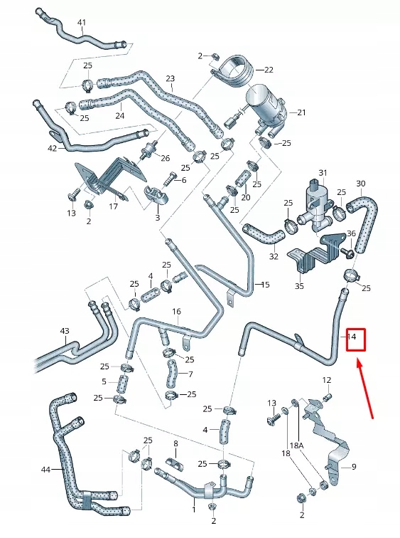 фото №1, Audi q7 4l двигатель охлаждающая жидкость feed труба 7l8819925c