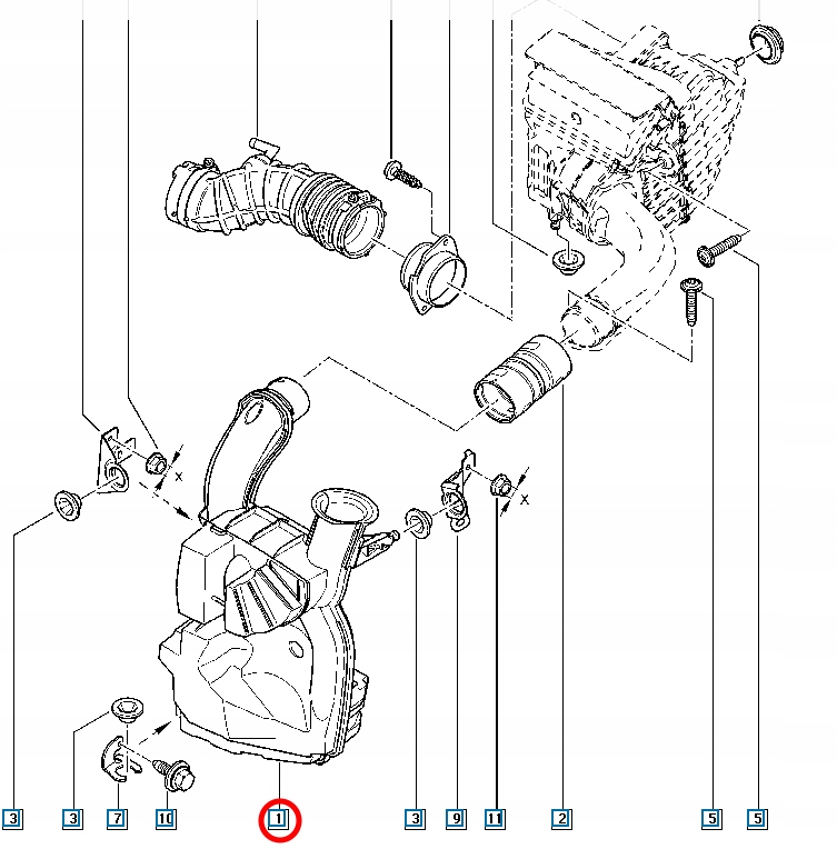 фото №3, Резонатор renault megane iii scenic 8200971790 оригинальный номер
