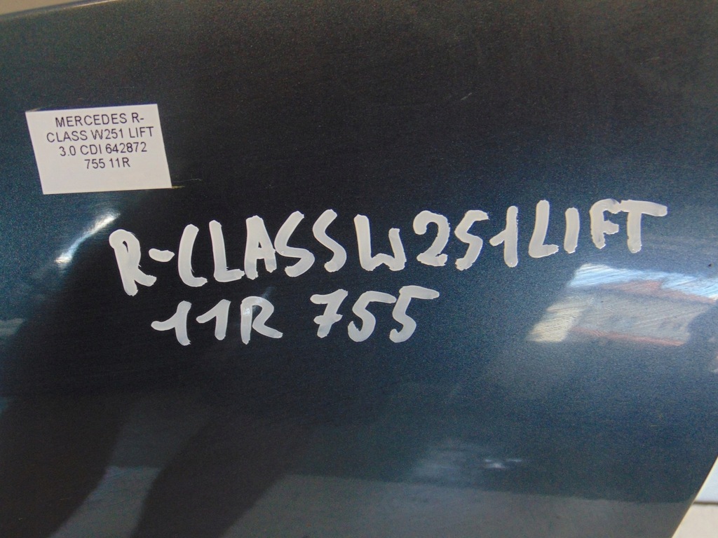 фото №8, Крыло левый перед передний mercedes w251 lift 755