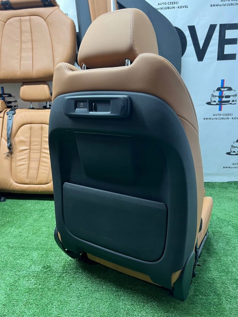 фото №8, Bmw x5 x6 x7 g05 g06 g07 интерьер сиденье левый merino cognac с подогревом