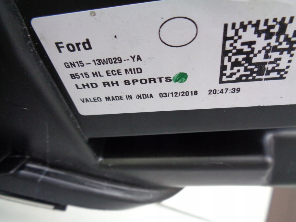 фото №8, Лампа правая фара ford ecosport 17- lift st czarna