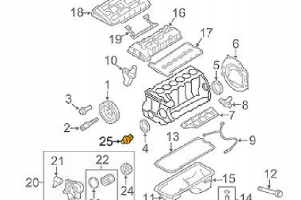 Bmw 5 f10 датчик тиску оливи 12618611273 2.0 бензин 180 kw оригінальний Зі Шроту