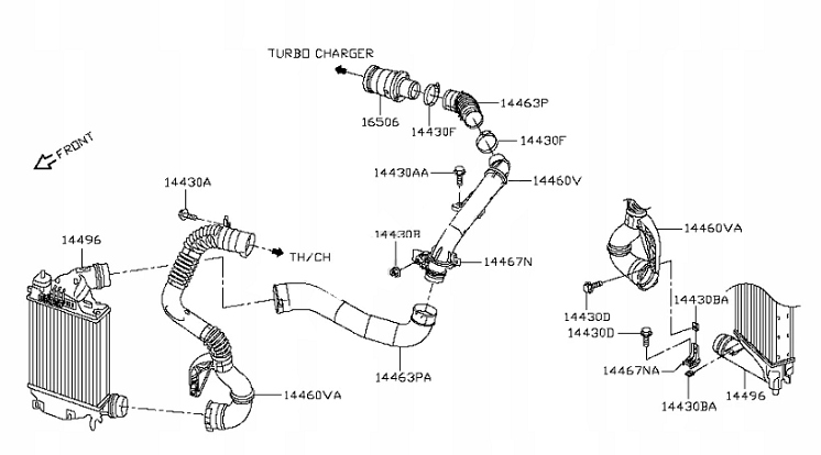 Nissan x-trail t32 qashqai 2 2 j11 1.6dci 1.6 dci шланг труба інтеркулер Недорого