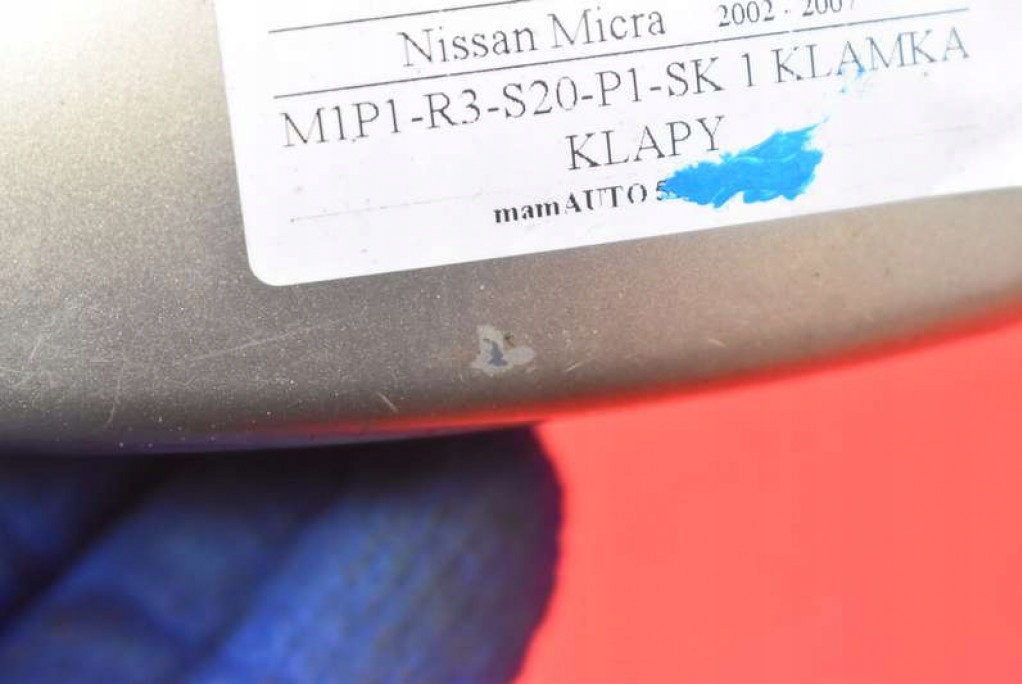 фото №9, Ручка крышки задняя задний szampańska 90606 nissan micra k12 3d 02-07