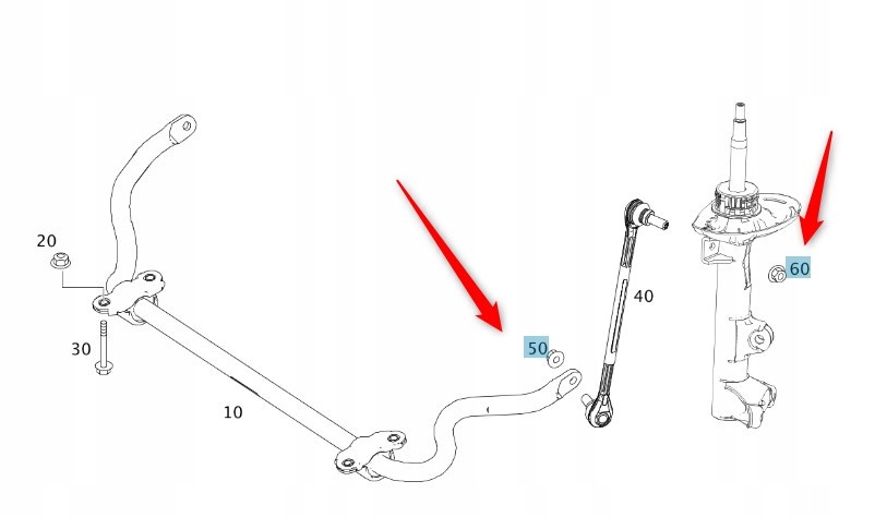 фото №1, Гайка do з'єднувач тяга стабілізатора mercedes