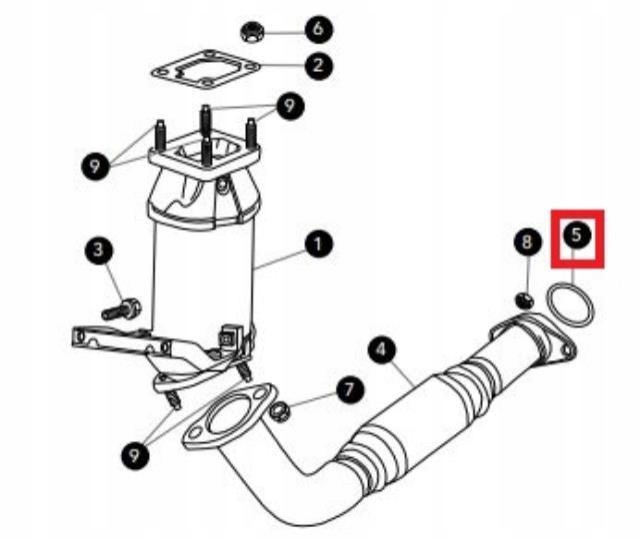 фото №4, Кільце ущільнювальний труби випускної x-type