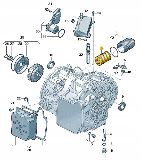 фото №1, Dsg набір +фільтр kpl bez оливи оригінал 0gc dq381